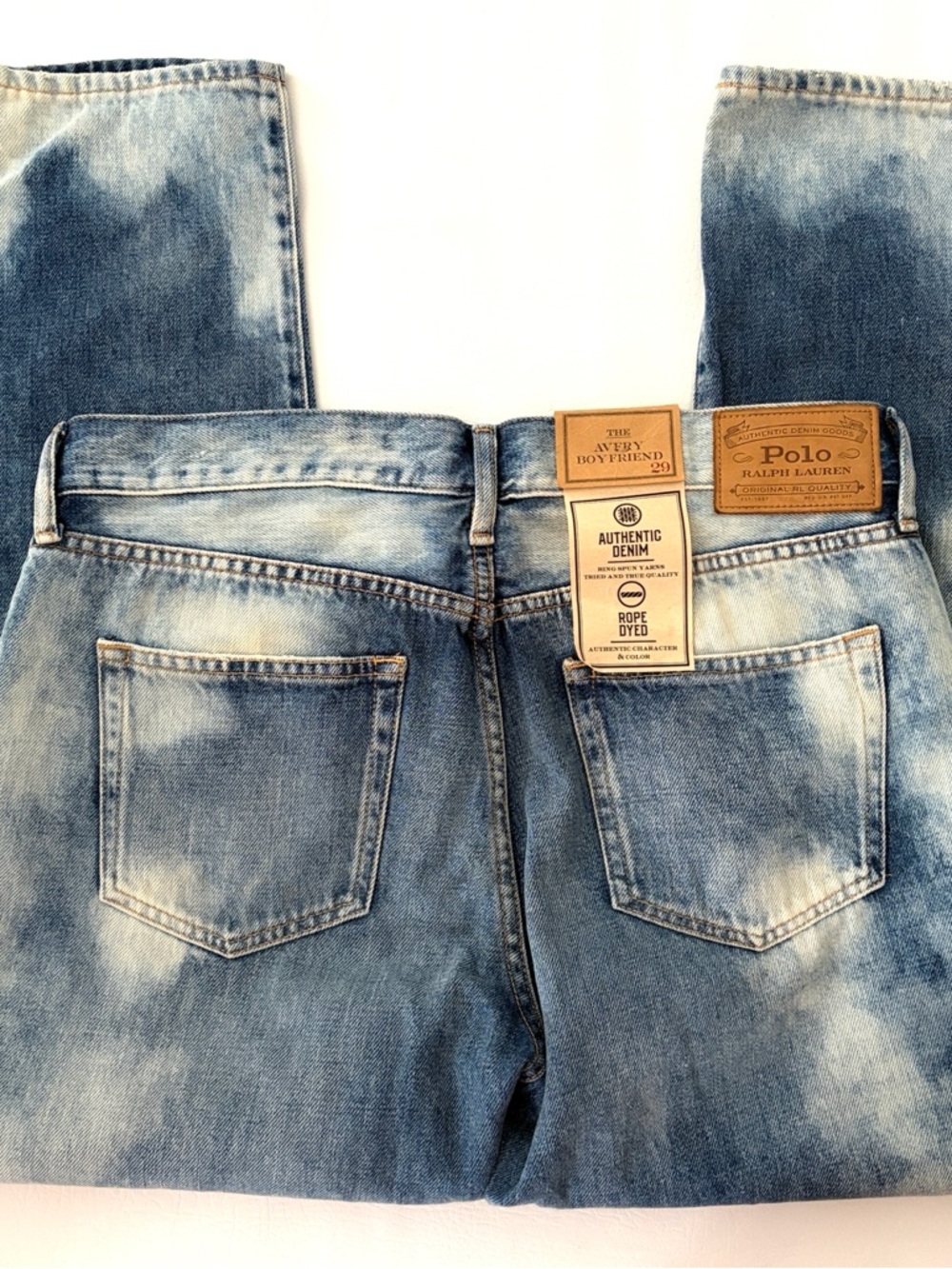 Polo Ralph Lauren Women’s Jeans Avery Boyfriend Jeans Rope Dyed NWT size 29 - Picture 5 of 14